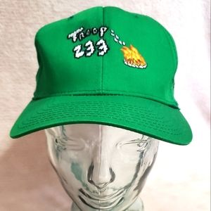 NEW Green Troop 233 Embroidered Girl Scouts Ball Cap Snap Back